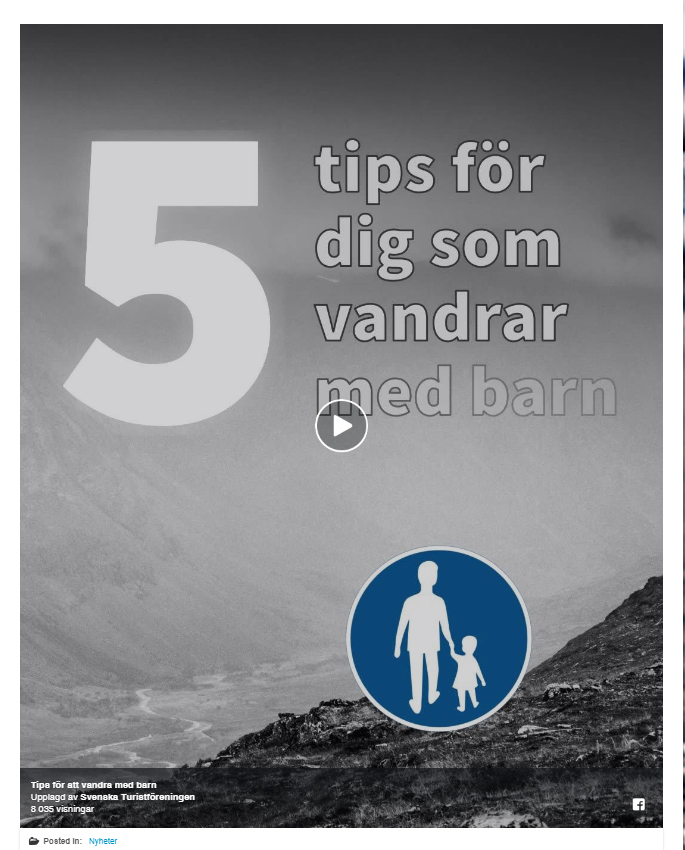 5 tips för dig som vandrar med barn